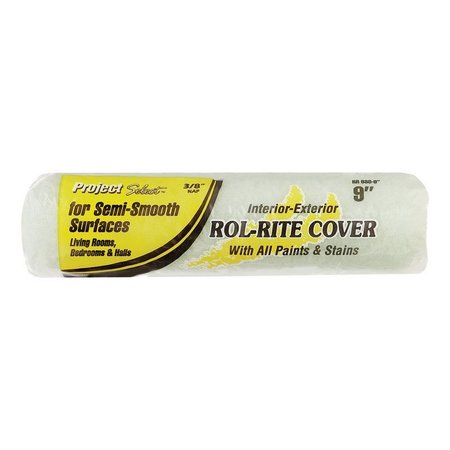 ROL-RITE Project Select  Polyester 9 in. W X 3/8 in. Regular Paint Roller Cover RR 938 0900